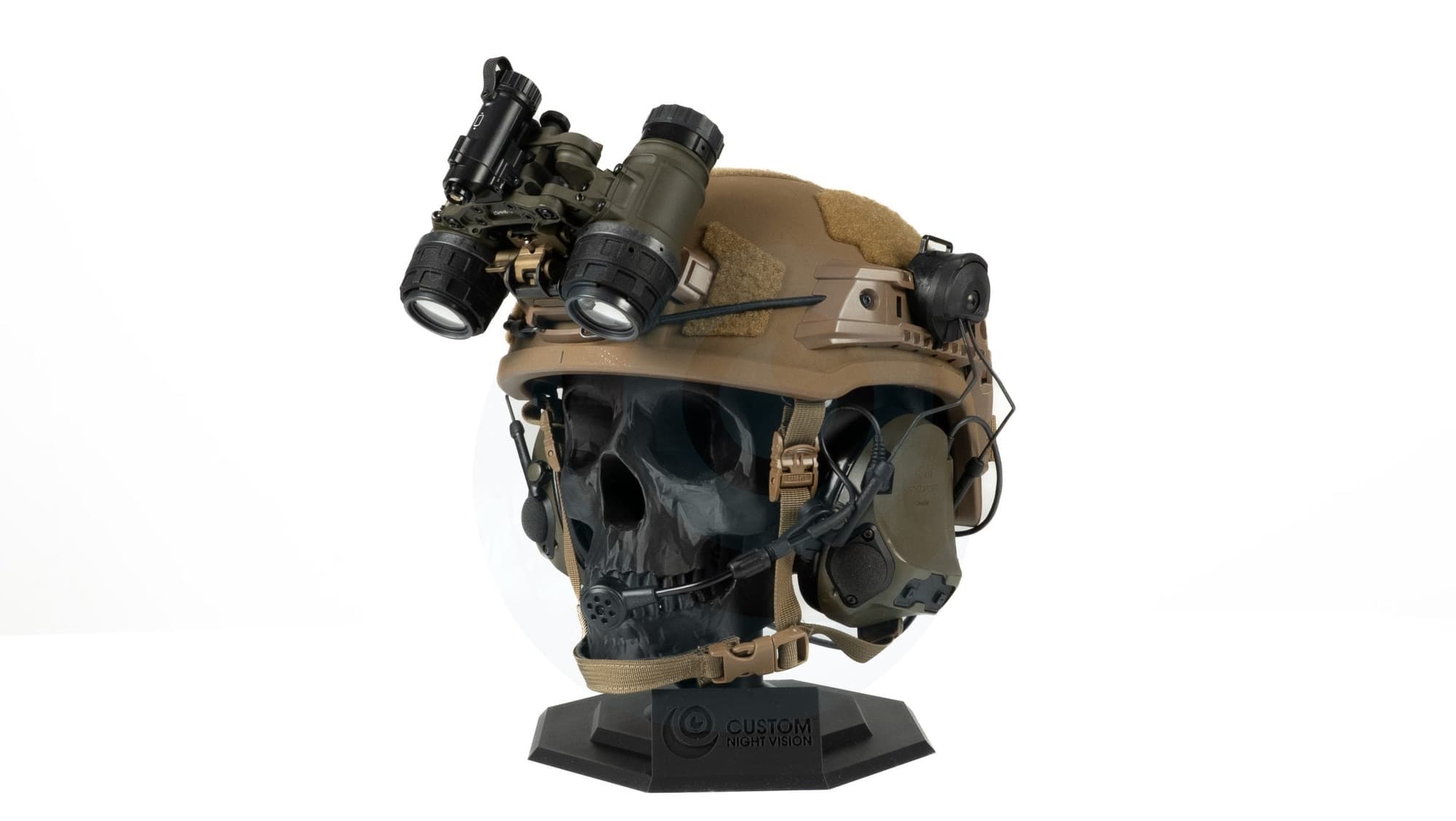 Custom Night Vision Helmet Package. Configuration shown is illustrative; confirm the selected build when inquiring.