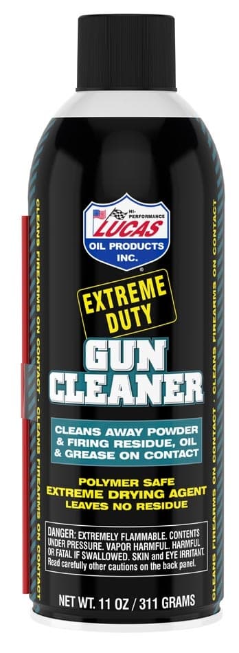 Lucas Oil Extreme Duty Gun Cleaner, 11 oz aerosol.